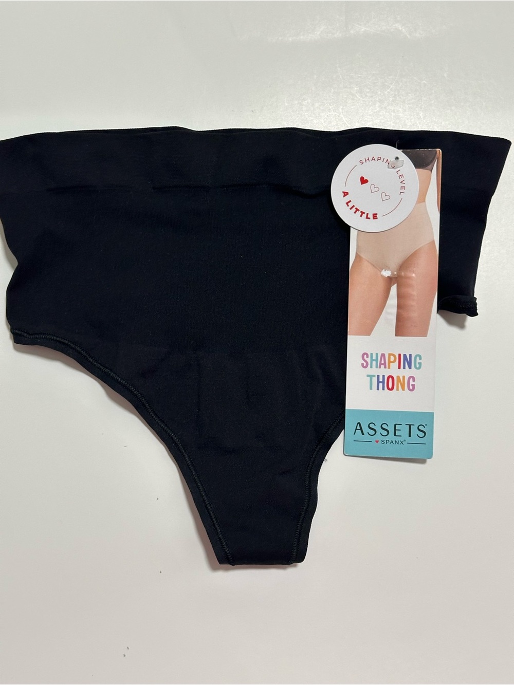 ASSETS by SPANX Shaping Thong - Black - Size L